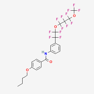 4-butoxy-N-(3-{1,1,2,2-tetrafluoro-2-[1,1,2,2,3,3-hexafluoro-3-(trifluoromethoxy)propoxy]ethyl}phenyl)benzamide