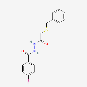 N'-[(benzylsulfanyl)acetyl]-4-fluorobenzohydrazide