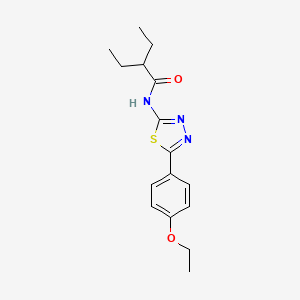 N-[5-(4-ethoxyphenyl)-1,3,4-thiadiazol-2-yl]-2-ethylbutanamide