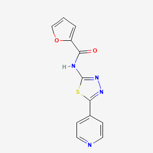 N-[5-(pyridin-4-yl)-1,3,4-thiadiazol-2-yl]furan-2-carboxamide