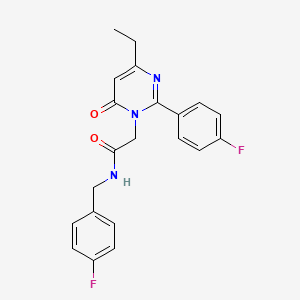 2-[4-ethyl-2-(4-fluorophenyl)-6-oxopyrimidin-1(6H)-yl]-N-(4-fluorobenzyl)acetamide