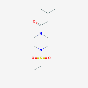 3-Methyl-1-[4-(propylsulfonyl)piperazin-1-yl]butan-1-one