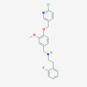 N-{4-[(6-chloropyridin-3-yl)methoxy]-3-methoxybenzyl}-2-(2-fluorophenyl)ethanamine