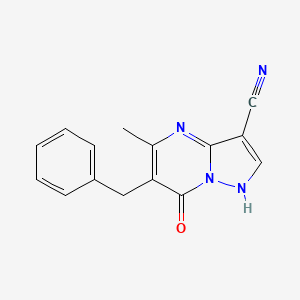 6-Benzyl-5-methyl-7-oxo-4,7-dihydropyrazolo[1,5-a]pyrimidine-3-carbonitrile