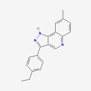 3-(4-ethylphenyl)-8-methyl-1H-pyrazolo[4,3-c]quinoline