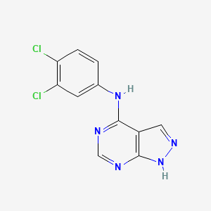 N-(3,4-dichlorophenyl)-1H-pyrazolo[3,4-d]pyrimidin-4-amine