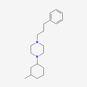 molecular formula C20H32N2 B12490666 1-(3-Methylcyclohexyl)-4-(3-phenylpropyl)piperazine 