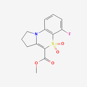 methyl 6-fluoro-2,3-dihydro-1H-pyrrolo[2,1-c][1,4]benzothiazine-4-carboxylate 5,5-dioxide