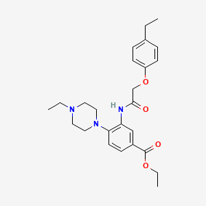 Ethyl 3-{[(4-ethylphenoxy)acetyl]amino}-4-(4-ethylpiperazin-1-yl)benzoate