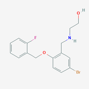 2-({5-Bromo-2-[(2-fluorobenzyl)oxy]benzyl}amino)ethanol