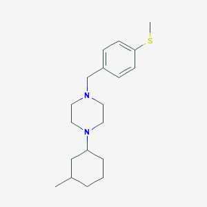 1-(3-Methylcyclohexyl)-4-[4-(methylsulfanyl)benzyl]piperazine