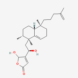 3-[(1R)-2-[(1S,2R,4aR,5S)-1,2,5-trimethyl-5-(4-methylpent-4-enyl)-2,3,4,4a,6,7-hexahydronaphthalen-1-yl]-1-hydroxyethyl]-2-hydroxy-2H-furan-5-one
