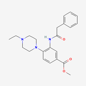 Methyl 4-(4-ethylpiperazin-1-yl)-3-[(phenylacetyl)amino]benzoate