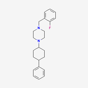 1-[(2-Fluorophenyl)methyl]-4-(4-phenylcyclohexyl)piperazine