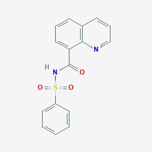 N-(benzenesulfonyl)quinoline-8-carboxamide