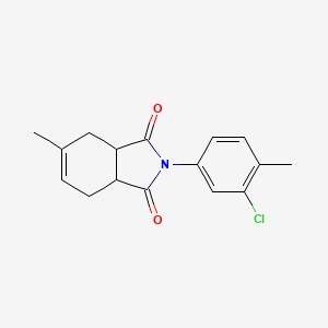 2-(3-Chloro-4-methylphenyl)-5-methyl-3a,4,7,7a-tetrahydroisoindole-1,3-dione