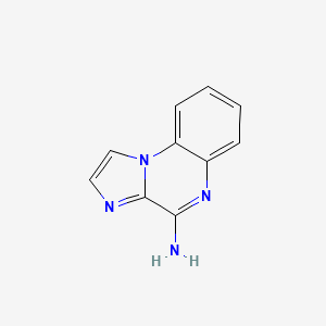 molecular formula C10H8N4 B1249087 4-Aminoimidazo[1,2-a]quinoxaline 