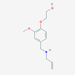 2-{2-Methoxy-4-[(prop-2-en-1-ylamino)methyl]phenoxy}ethanol