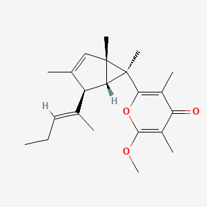 molecular formula C22H30O3 B1249093 Photodeoxytridachione 