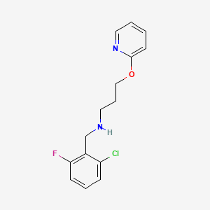 N-(2-chloro-6-fluorobenzyl)-3-(pyridin-2-yloxy)propan-1-amine