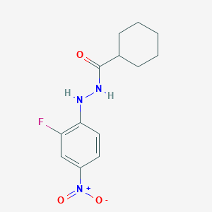 molecular formula C13H16FN3O3 B12490997 N'-(2-fluoro-4-nitrophenyl)cyclohexanecarbohydrazide 