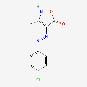 (4E)-4-[2-(4-chlorophenyl)hydrazinylidene]-3-methyl-1,2-oxazol-5(4H)-one