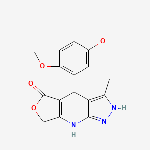 4-(2,5-dimethoxyphenyl)-3-methyl-1,4,7,8-tetrahydro-5H-furo[3,4-b]pyrazolo[4,3-e]pyridin-5-one