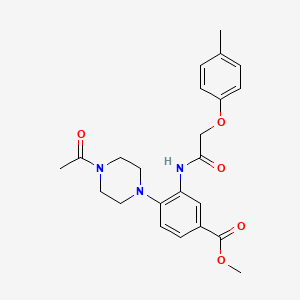 Methyl 4-(4-acetylpiperazin-1-yl)-3-{[(4-methylphenoxy)acetyl]amino}benzoate