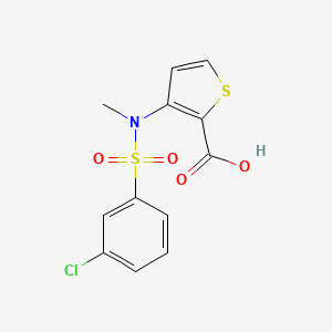 3-{[(3-Chlorophenyl)sulfonyl](methyl)amino}thiophene-2-carboxylic acid