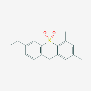 molecular formula C17H18O2S B12491065 6-ethyl-2,4-dimethyl-9H-thioxanthene 10,10-dioxide 