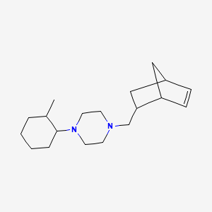 1-(Bicyclo[2.2.1]hept-5-en-2-ylmethyl)-4-(2-methylcyclohexyl)piperazine