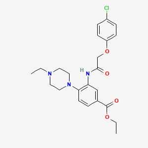 Ethyl 3-{[(4-chlorophenoxy)acetyl]amino}-4-(4-ethylpiperazin-1-yl)benzoate