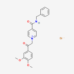 4-(Benzylcarbamoyl)-1-[2-(3,4-dimethoxyphenyl)-2-oxoethyl]pyridinium bromide