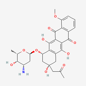 (7S,9S)-7-[(2R,4S,5S,6S)-4-amino-5-hydroxy-6-methyloxan-2-yl]oxy-6,9,11-trihydroxy-4-methoxy-9-(2-oxopropyl)-8,10-dihydro-7H-tetracene-5,12-dione