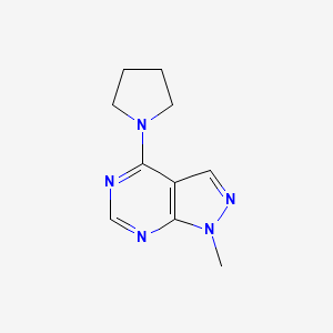 1-methyl-4-(pyrrolidin-1-yl)-1H-pyrazolo[3,4-d]pyrimidine