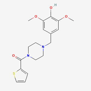 [4-(4-Hydroxy-3,5-dimethoxybenzyl)piperazin-1-yl](thiophen-2-yl)methanone