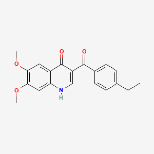 3-[(4-ethylphenyl)carbonyl]-6,7-dimethoxyquinolin-4(1H)-one