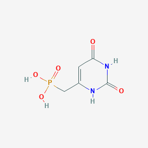 molecular formula C5H7N2O5P B1249120 (Uracil-6-ylmethyl)phosphonic acid CAS No. 196946-04-0