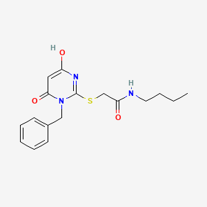 2-[(1-benzyl-4-hydroxy-6-oxo-1,6-dihydropyrimidin-2-yl)sulfanyl]-N-butylacetamide