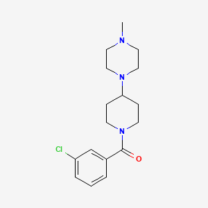 (3-Chlorophenyl)[4-(4-methylpiperazin-1-yl)piperidin-1-yl]methanone