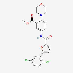 Methyl 5-({[5-(2,5-dichlorophenyl)furan-2-yl]carbonyl}amino)-2-(morpholin-4-yl)benzoate