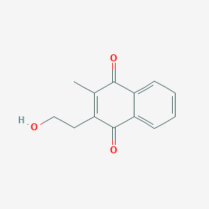 molecular formula C13H12O3 B1249123 2-Hydroxyethyl-3-methyl-1,4-naphthoquinone 