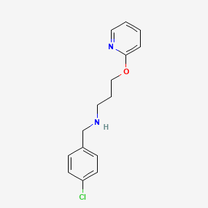 molecular formula C15H17ClN2O B12491242 N-(4-chlorobenzyl)-3-(pyridin-2-yloxy)propan-1-amine 