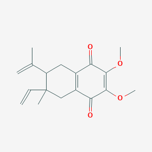 molecular formula C18H22O4 B1249130 Heliotropinone A 