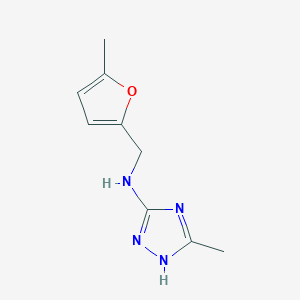 3-methyl-N-[(5-methylfuran-2-yl)methyl]-1H-1,2,4-triazol-5-amine