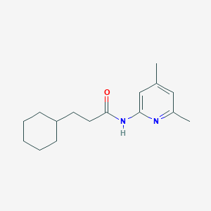 3-cyclohexyl-N-(4,6-dimethylpyridin-2-yl)propanamide