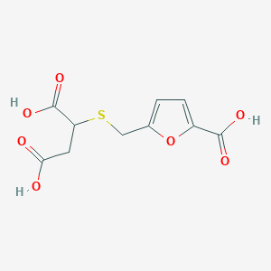 2-{[(5-Carboxyfuran-2-yl)methyl]sulfanyl}butanedioic acid