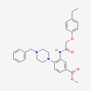 Methyl 4-(4-benzylpiperazin-1-yl)-3-{[(4-ethylphenoxy)acetyl]amino}benzoate