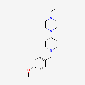 1-Ethyl-4-[1-(4-methoxybenzyl)piperidin-4-yl]piperazine