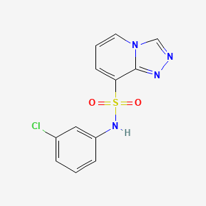 molecular formula C12H9ClN4O2S B12491340 N-(3-chlorophenyl)[1,2,4]triazolo[4,3-a]pyridine-8-sulfonamide 